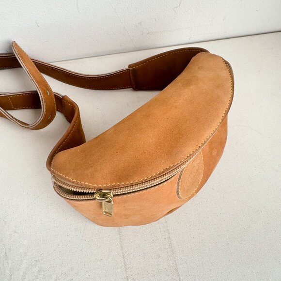 Vintage Roots Nubuck Suede Light Brown Belt Bag - Picture 7 of 7